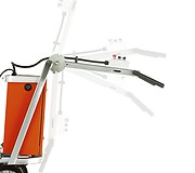 Рукоятка шлифовальной машины Husqvarna PG 530 складывается для удобства транспортировки