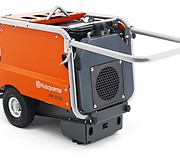 Гидравлическая станция Husqvarna PP 518 с выдвинутой ручкой для транспортировки