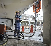 Гидравлическая станция Husqvarna PP 455 E в работе