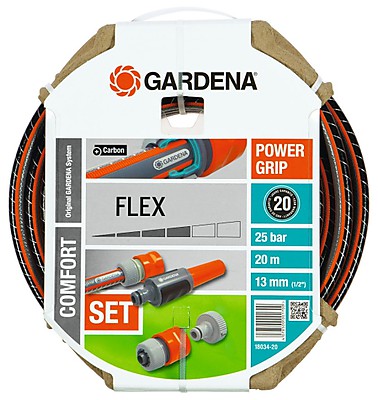 Шланг FLEX 9x9 1/2" х 20 м Gardena комплект